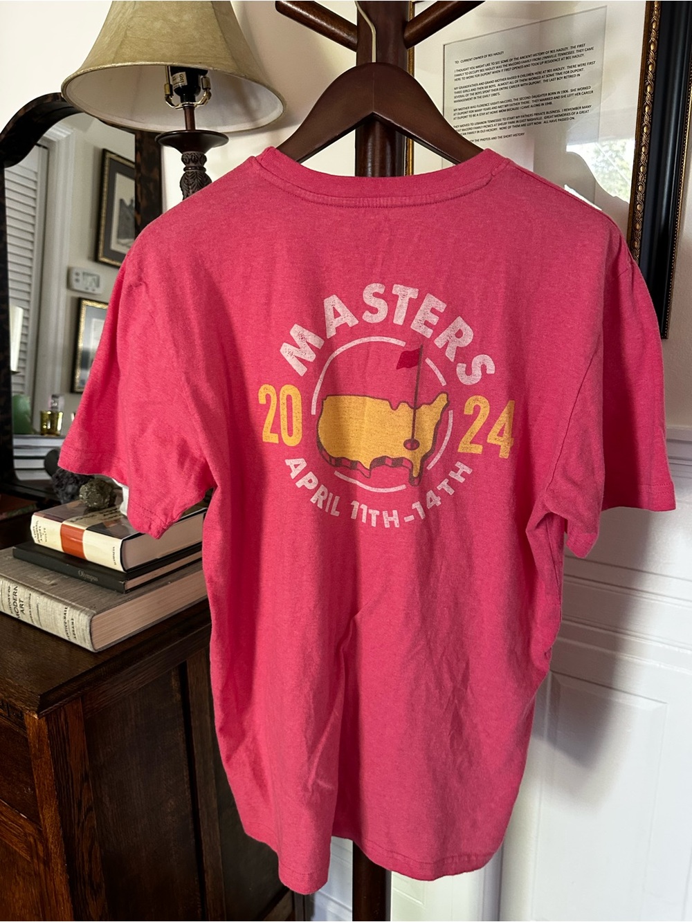 Masters 2024 Pink Graphic Short Sleeve Tee by Masters BNWT